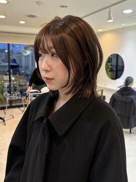 エンリッチヘア(enrich hair) ブラウンカラー/ミディアムレイヤー/インナーレイヤー