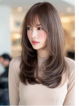 ダル 渋谷/表参道(DAL.) レイヤーカット髪質改善カラー透明感カラー顔まわりカット