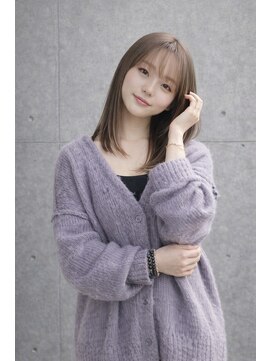 アグ ヘアー ロジェット 松本桐店(Agu hair rojet) 透明感グレージュ×シースルーバング