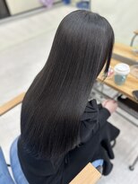 エミン(emyn) 前髪カタログ イメチェン 暗髪 黒髪 アルカリ酸熱トリートメント
