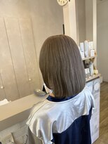 ジュエ ヘアー デザイン(Jue hair design)&nbsp;夏透け感ミルクグレージュ/ブリーチ/イルミナカラー/知立/20代