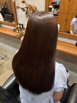 カフェアンドヘアサロン リバーブ(cafe&hair salon re:verb)&nbsp;ワンカラーピンクブラウン