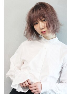 タグ(#tag) #ピンクベージュボブ