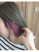 フェリエットバイビークール(feliette by Be-COOL)&nbsp;「feliette」軍司博司　グレージュ×インナーパープル♪