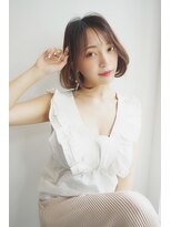 エミュスト(Emuest) 韓国風ボブ+天使の羽バング