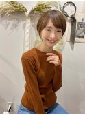 前髪カール/ネオシースルーバング/くびれボブ［銀座］