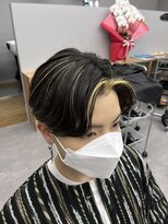 オムデュー(HOMME DEUX)&nbsp;【YUKI】センターパート×ハイライト