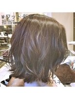 ワット 原宿店(W)&nbsp;グレージュx外ハネボブ W-ワット-原宿店