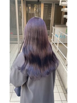 アソビセカンド 原宿(ASOBI 2nd) ロング/ディープラベンダー