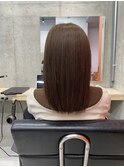 マットブラウン×GLT髪質改善