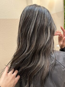 シダ(sida) コントラストホワイトハイライトカラー