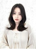 韓国前髪顔まわり×髪質改善グレージュカラー