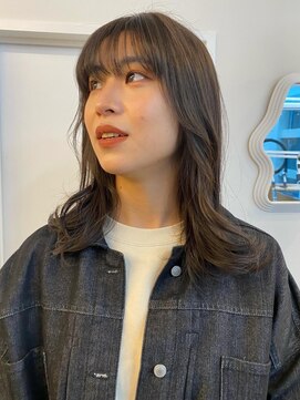 パーク 福岡天神西通り店(parc) 透明感カラー　アッシュカラー　顔周りカット　艶感　韓国ヘア