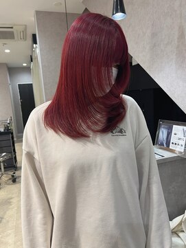 レガシーヘアーデザイン(Legacy hair design) 【Rio】☆韓国アイドル！赤カラー☆天神/今泉