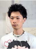 【MAAAAAC】スパイキーショート　短髪　刈り上げ無し　黒髪