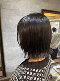 ダークアッシュボブ
