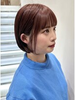 アース 上本町店(HAIR&MAKE EARTH) 大人可愛い丸みボブピンクラベンダーベージュベビーピンク