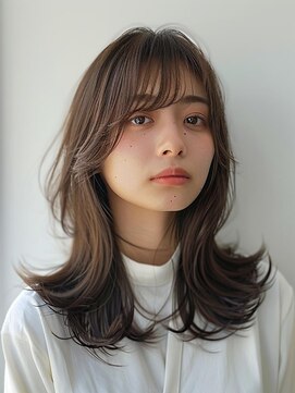 レヴ 草加店(LEV.) イメチェン　外ハネ　ボブ　美髪　ワイドバング　ブルーブラック