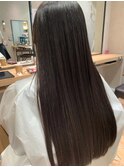 ストレートロング/黒髪ロング/酸熱トリートメント/髪質改善