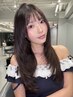 前髪+顔まわりカット+ナチュラルストレート￥21,300→19,170