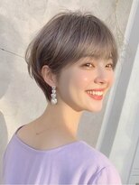 エアリー 昭島店(Airily)&nbsp;大人の丸みショート×ラベンダーグレージュ（耳かけOK）