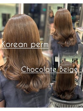 アピッシュ ギンザ(apish ginza) 浅子小百合/韓国風パーマ&ショコラベージュ