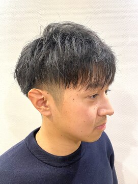 銀座マツナガ 浅草店 ナチュラルビジネスカジュアルヘアツーブロック刈り上げ爽やか