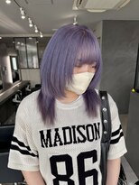 トーン(tone) ラベンダーカラー/色落ちシルバーカラー/ブリーチ2回~