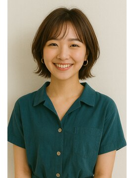 切りっぱなしフェミニンボブ