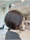 春大人ボブ大人ショートひし形シルエット髪質改善艶カラー＊
