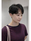 大人可愛い20代30代40代小顔ひし形ショートボブ丸み前下がり