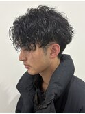 メンズマッシュパーマ波巻きスパイラルパーマニュアンスパーマ