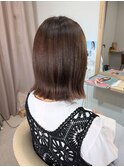 髪をしばれる長さのボブ