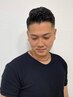 【土日限定10％オフ】メンズカット＋アイロンパーマ(部分)「7650円」