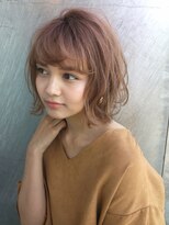 アナ ラーナ(Anna Lanna)&nbsp;kushuパーマ外ハネボブ×ミルクティー【奥村北斗】[表参道]