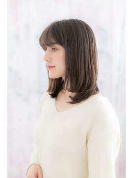 ミック ヘアアンドビューティー 大山店(miq Hair&Beauty) インナーカラーで外国人風…一歩リードのワンカールストレート