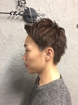 ヒロギンザ 浜松町店(HIRO GINZA)&nbsp;アップバング七三ショートヘア<メンズ/浜松町/理容室/ヒロ銀座>
