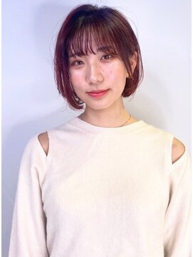 ニューヨークニューヨーク 海老江店(NYNY) ふんわりショートボブとフェアリーレッド