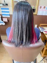 キュアスペース(CURE SPACE)&nbsp;インナーカラー【アイスピンク＋ピンク】×透明感グレージュ