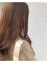 ネオリーブカフ 鶴ヶ峰店(Neolive caff)&nbsp;ハイライト×ピンクベージュ