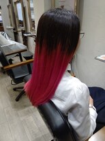 バトヘアー 渋谷本店(bat hair) ビビットピンクグラデーション