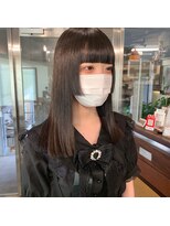 ギフトサニーサイド(gift sunny side)&nbsp;ぱつっとストレート＊姫カット