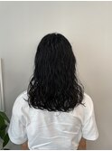 #ロング#ウェーブ#パーマ