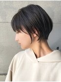 黒髪/グレーベージュ/レイヤーロング/前髪パーマ[西船橋/津田沼]