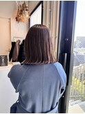 切りっぱなしボブ/ニュアンスカラー[表参道/ハイライト]Mai