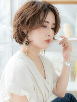 モッズヘア 越谷(mod's hair)&nbsp;アシンメトリー外国人風小顔ゆるふわショートh2越谷30代40代!
