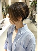 大人ハンサムショート/ツーブロック/ハイライト/30代40代50代