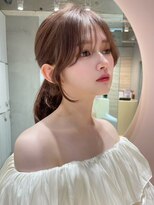 グロー 大宮(GLROW)&nbsp;韓国　韓国風顔まわりカット　レイヤー　マロンベージュ