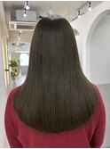 色落ちまで綺麗☆しっかりめオリーブグレージュ【Zina渋谷本店】