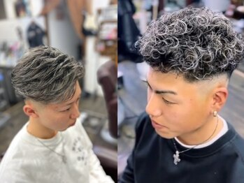 バーバーショップレノン(BARBER SHOP LENNON)の写真/柔らかさや躍動感など多彩なイメージを創れる個性を重視したカラー技術！洗練されたメンズstyleをあなたに!